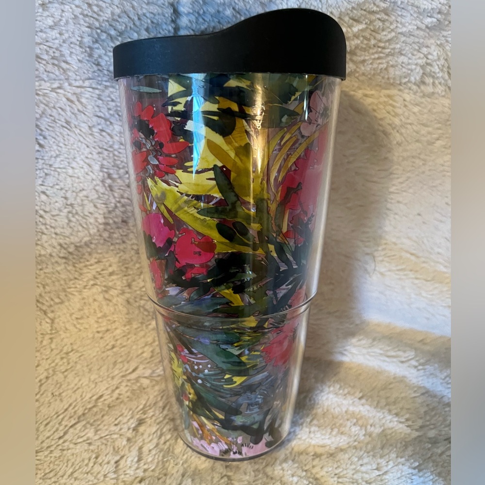 Tervis Perennial Garden Floral 24 oz Double Wall Insulated Tumbler NEW NWT